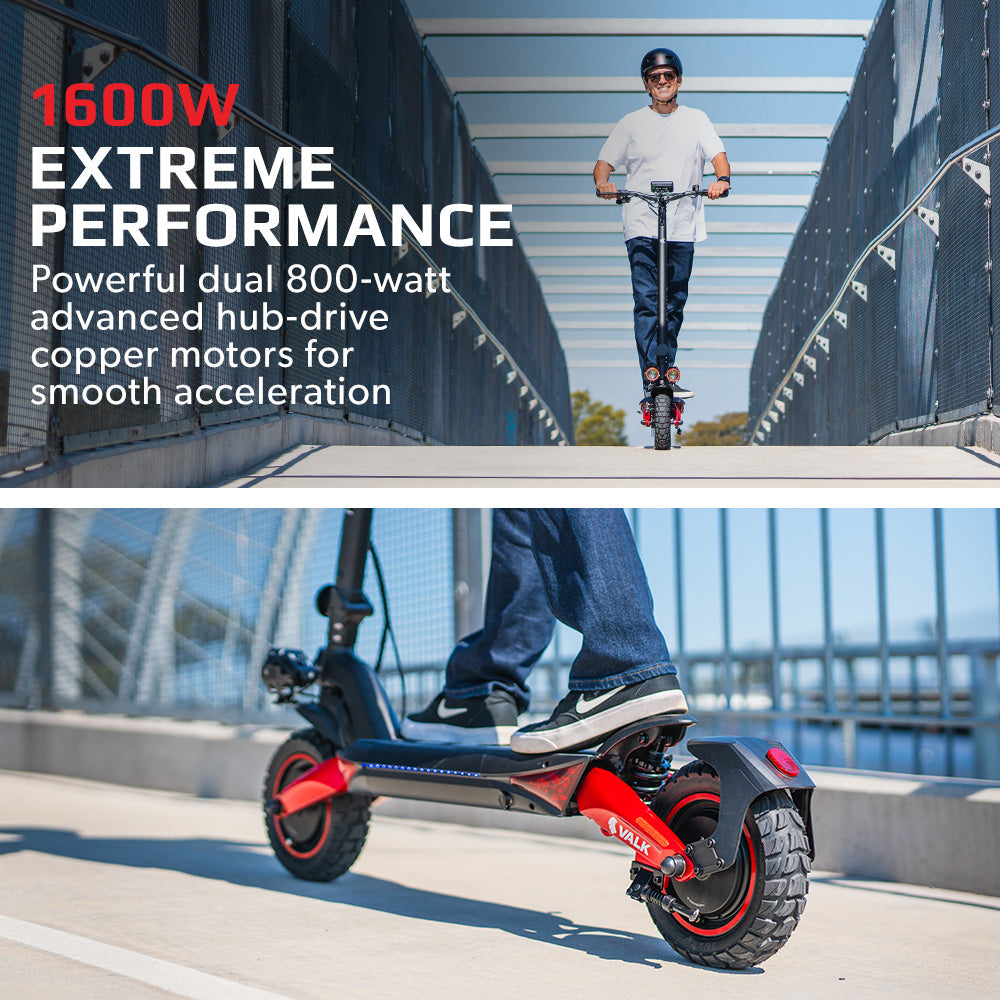 Valk Primal 9 Dual Motor – Black/Red